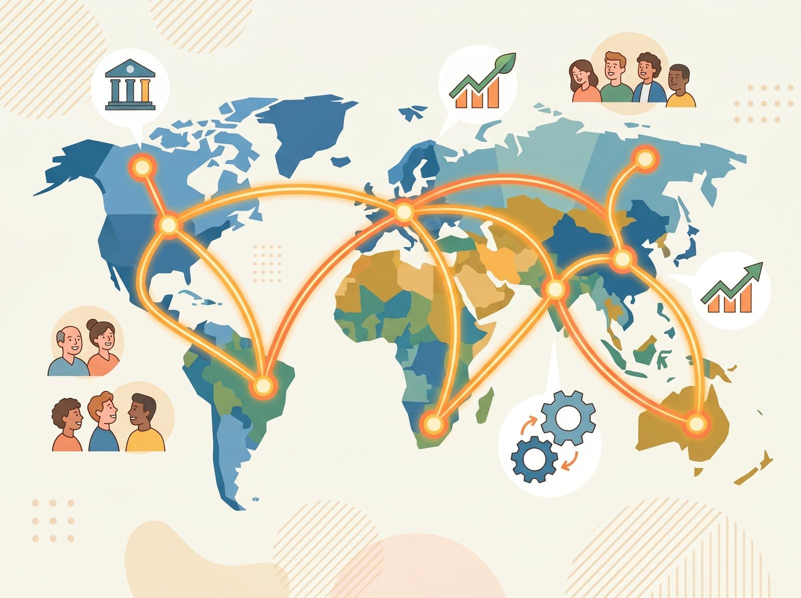 Global network of Bitcoin users