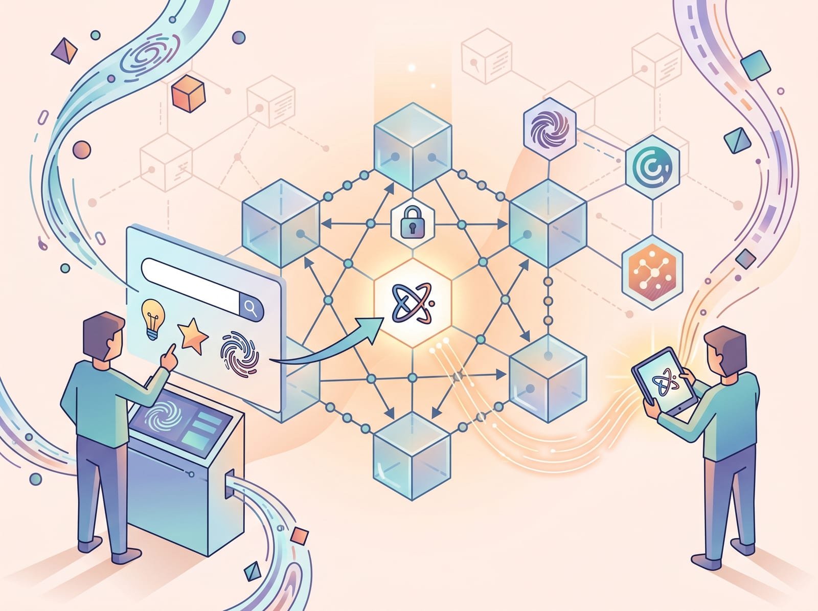 illustration of registering a blockchain domain