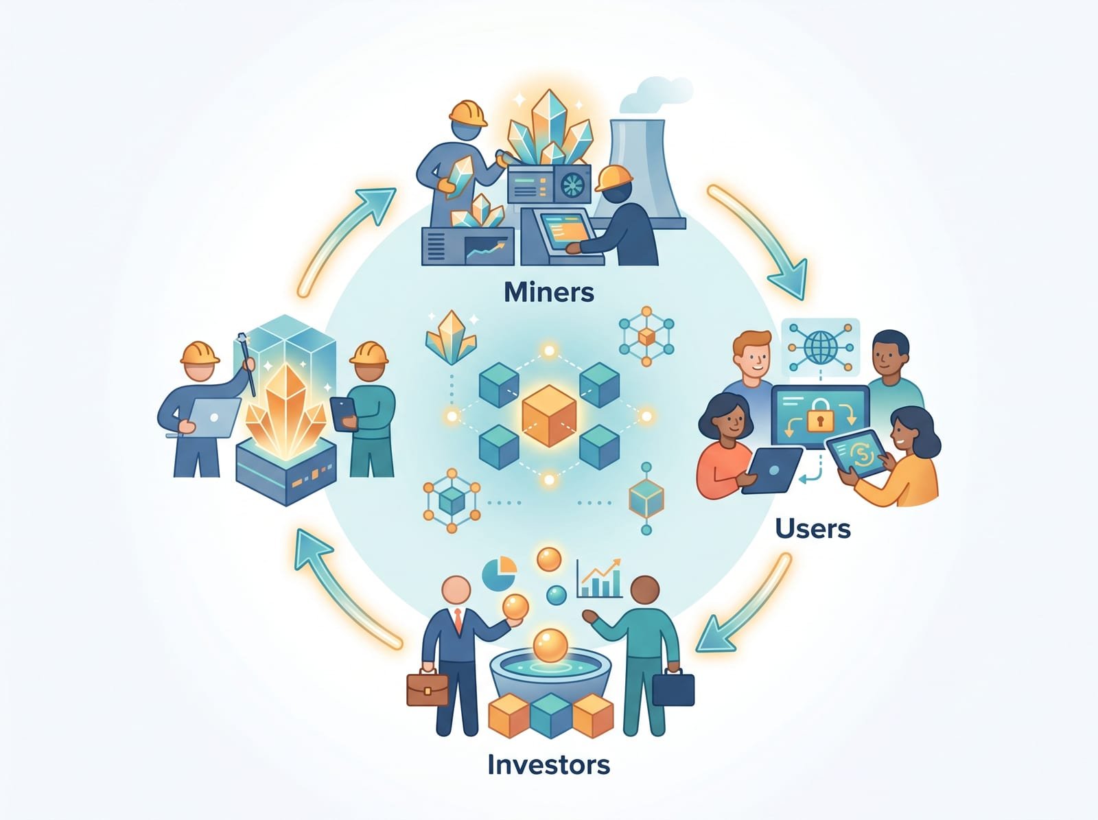 Illustration of the Cryptoeconomic Circle