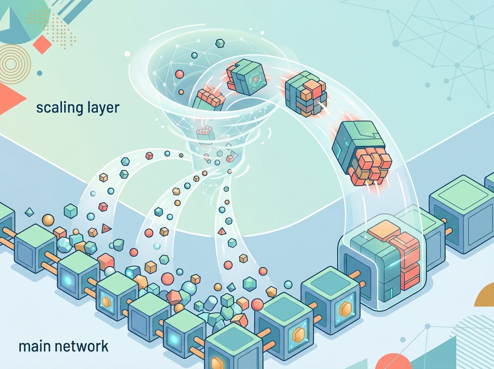 Visualization of rollup technology on Ethereum