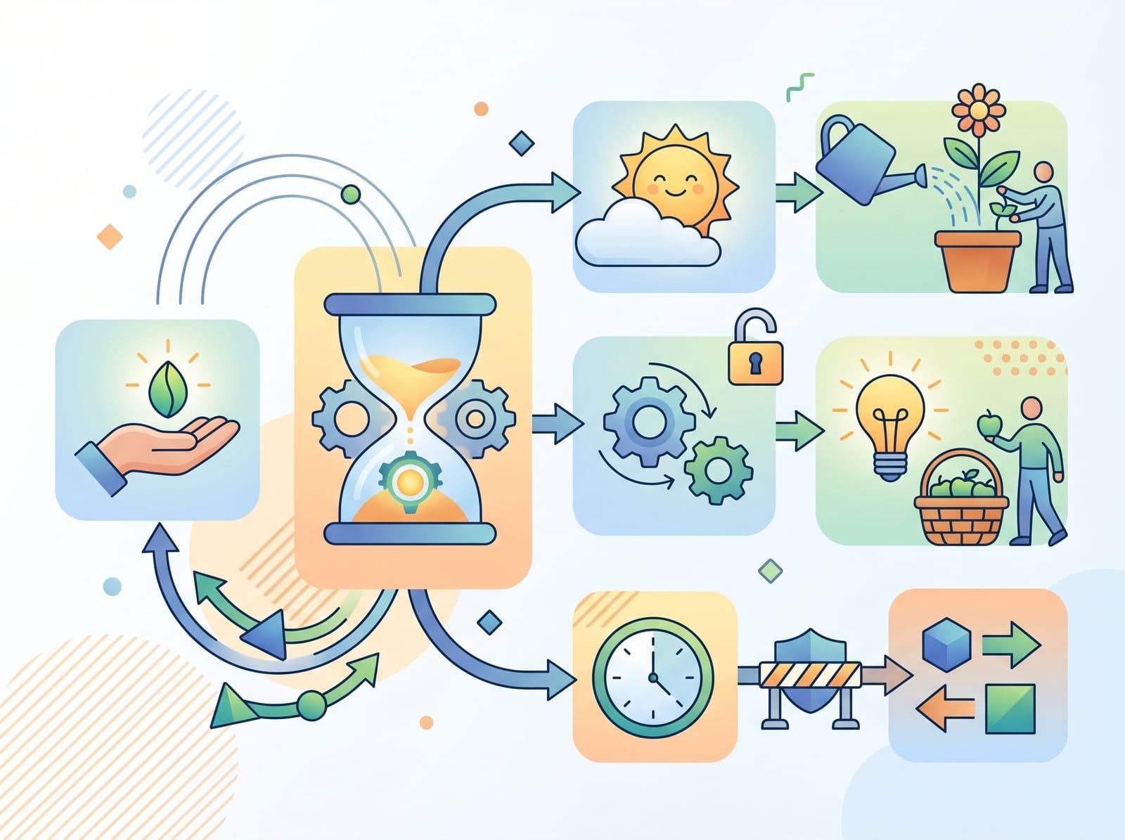 Diagram showing smart contract logic