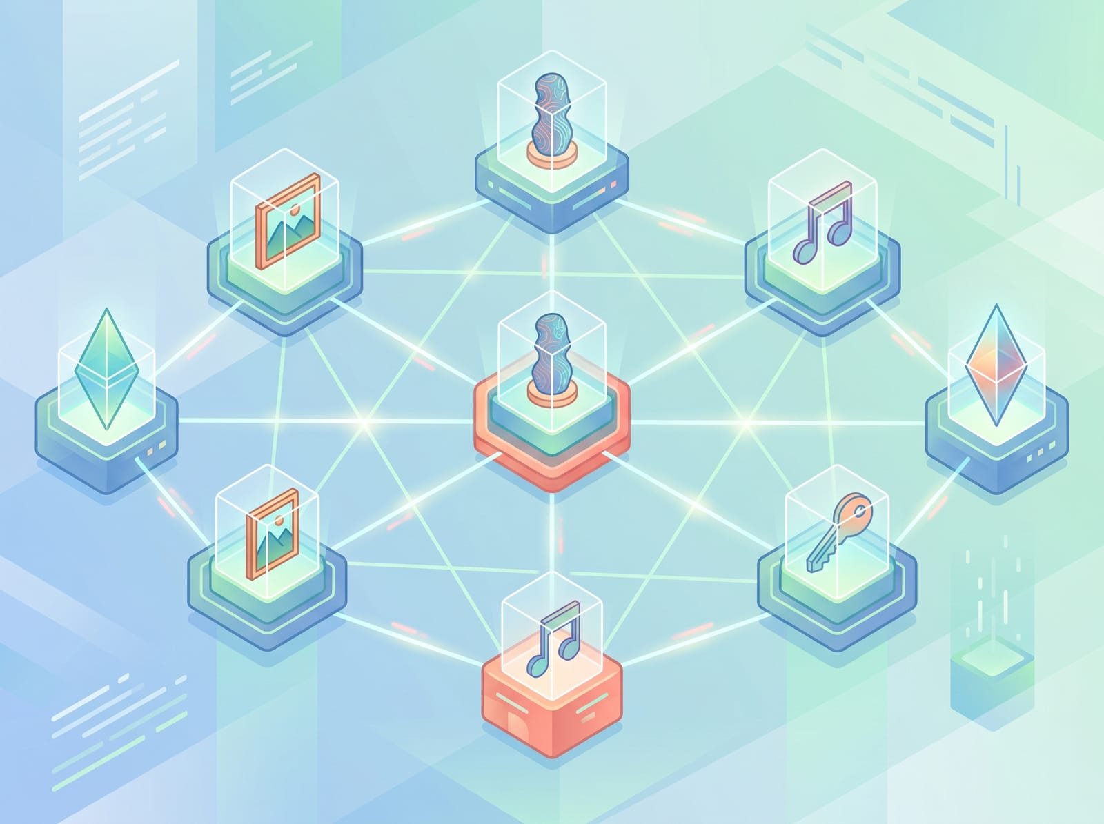 Blockchain technology supporting NFTs