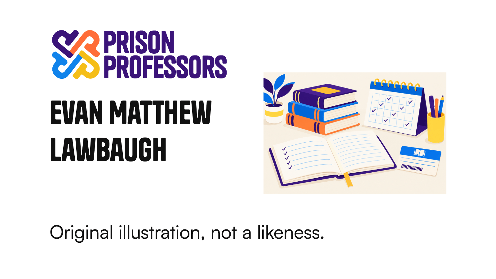 An open notebook, stacked books, a marked calendar, and handwritten checkmarks represent disciplined preparation and measurable goals.